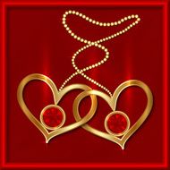 Vector Saint Valentine Greeting Card N6
