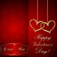 Vector Saint Valentine Greeting Card N7