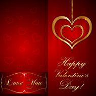 Vector Saint Valentine Greeting Card N10