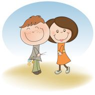 happy lovers couple N13