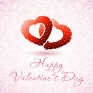 Happy Valentine&#039;s Day Floral Card N6
