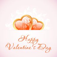 Happy Valentine&#039;s Day Floral Background N4