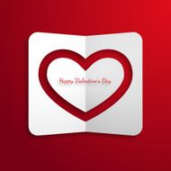 Valentines day card with heart N9