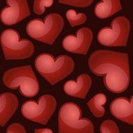 Heart pattern vector seamless background N3
