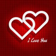 Two Heart Love Background