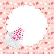 Valentines day heart backgroung vector illustration N2
