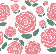 Floral Seamless Pattern Background for Wedding and Birthday Vec N15