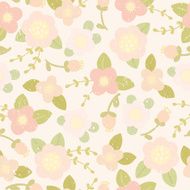 Vintage pink floral pattern