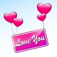 Love card in the sky