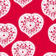 Romantic seamless pattern with hearts N142