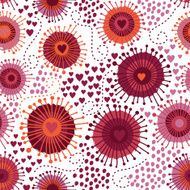 Romantic seamless pattern with hearts N143