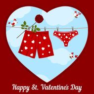 card by St Valentine&#039;s Day