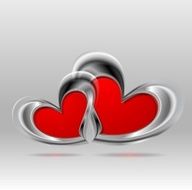 Valentines Day bright colorful background