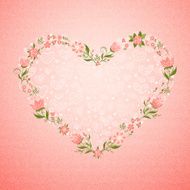 Valentines day card Frame heart N2