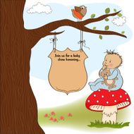 baby shower announcement card N22