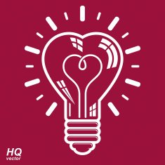 Vector brain storm conceptual icon corporate problem solution