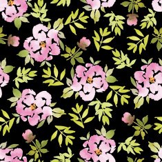 Watercolor flower pattern N182