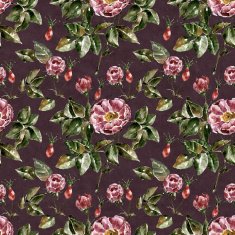Seamless pattern with flowers Watercolor illustration N25