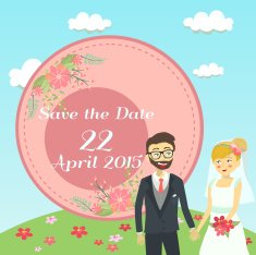 Garden Wedding Invitation Card