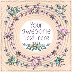 Cute postcards square shape