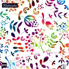 Floral vintage flower pattern vector N4
