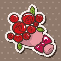 flower bouquet theme elements N21