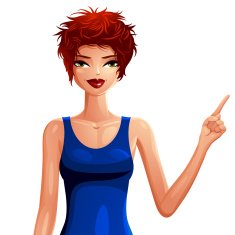 Sexy flirting woman wearing an elegant blue dress Beautiful red N2