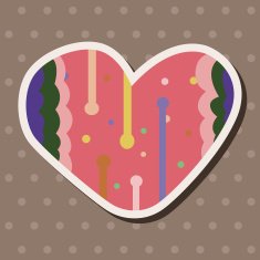 love heart cartoon elements vector eps N98