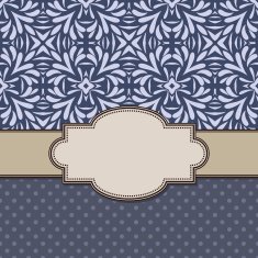 Vintage vector flower frame N51