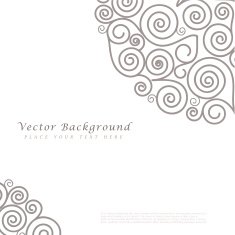 Abstract vector background with curls N11