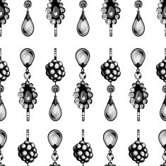seamless pattern of jewels N4