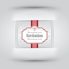 Invitation in Paper Slit