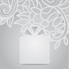 Gift with floral gray N2