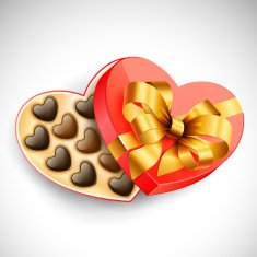 Valentine's box of chocolates
