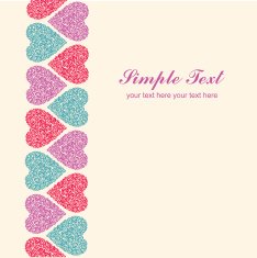Floral decorative frame in purple colors