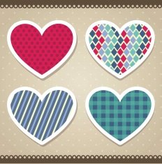 scrapbook hearts