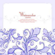 Barocco watercolor lace ornament