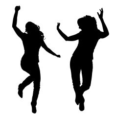 Vector Silhouette Of People N398
