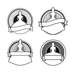 Black and white wedding stamps N2