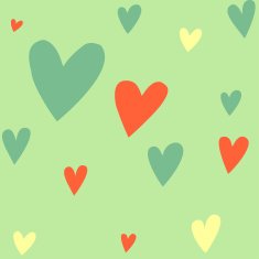 seamless hearts pattern N15