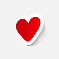 paper sticker Valentine's day Heart N14