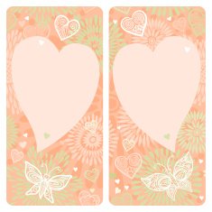Invitation cards with lace ornament N2
