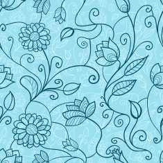 Vintage floral seamless pattern N32
