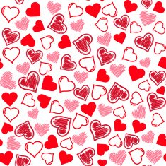 seamless hearts pattern N16