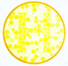 Color blind test -H