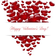 Hearts concept love Happy Valentine's day Vector