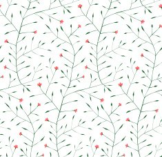 Fine Floral Ornament Seamless Pattern Background