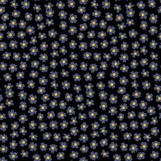Ditsy floral pattern with small grey flowers