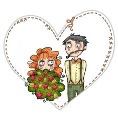 Wedding couple illustration N5