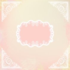 ornamental decorative blank with frame and corners